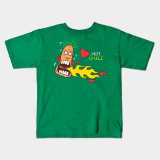 I love hot chili Kids T-Shirt